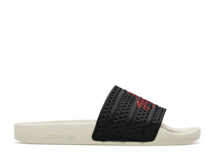 adidas Adilette Slides 100 Thieves Black Red - authentic adidas sneakers