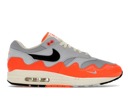 Nike Air Max 1 Patta Waves Hyper Crimson Pure Platinum (With Bracelet) - authentic Nike sneakers