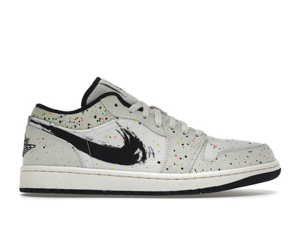 Jordan 1 Low Brushstroke - authentic Jordan sneakers