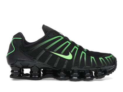 Nike Shox TL Black Green Strike - authentic Nike sneakers