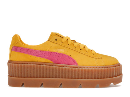 Puma Cleated Creeper Rihanna Fenty Suede Lemon (Women's) - authentic Puma sneakers