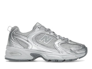 New Balance 530 Silver Metallic Raincloud Polka Dots - authentic New Balance sneakers