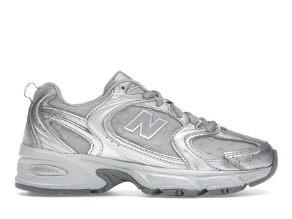 New Balance 530 Silver Metallic Raincloud Polka Dots - authentic New Balance sneakers