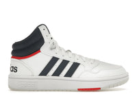 adidas Hoops 3.0 White Navy Red
