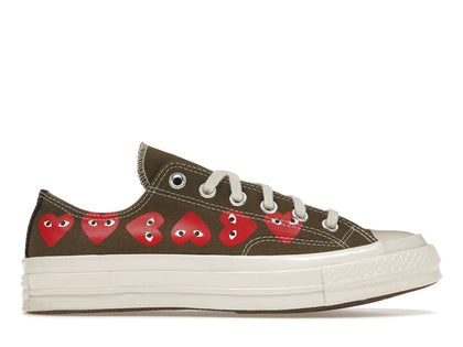 Converse Chuck Taylor All Star 70 Ox Comme des Garcons Multi Heart Green - authentic Converse sneakers