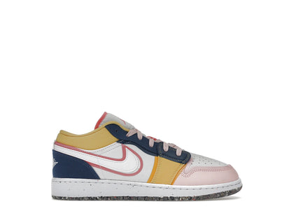 Jordan 1 Low SE Multi Canvas (GS) - authentic Jordan sneakers