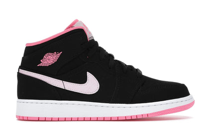 Jordan 1 Mid Black Digital Pink (GS) - authentic Jordan sneakers