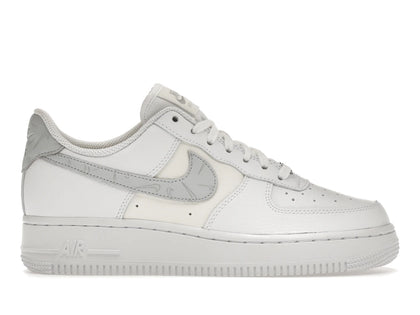 Nike Air Force 1 '07 Mini Swooshes White Sail Metallic Silver Pure Platinum (Women's) - authentic Nike sneakers