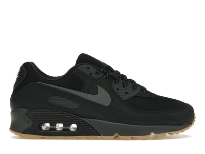 Nike Air Max 90 Black Smoke Grey Gum Reflective - authentic Nike sneakers
