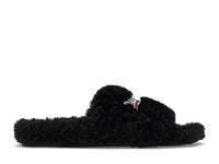 Balenciaga Furry Slide Black White (Women's)