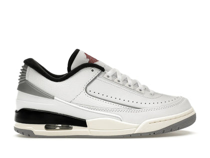 Jordan 2/3 White Black Metallic Silver - authentic Jordan sneakers