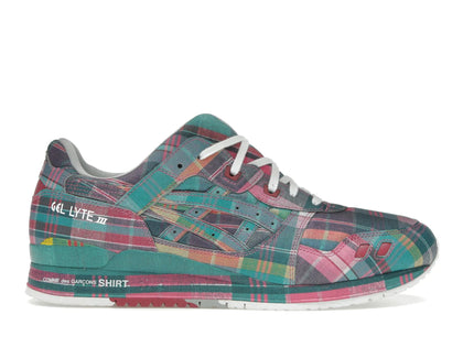ASICS Gel-Lyte III '07 Remastered Comme des Garçons SHIRT Pink Plaid - authentic ASICS apparel