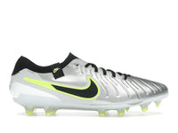 Nike Tiempo Legend 10 Elite FG Metallic Silver Volt Black