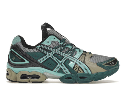 ASICS UB3-S Gel-Nimbus 9 Kiko Kostadinov Piedmont Grey Aruba Blue - authentic ASICS sneakers