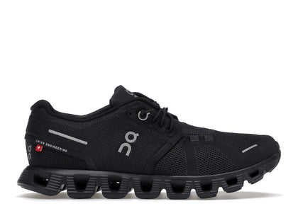 On Running Cloud 5 All Black (Women's) - authentic On sneakers