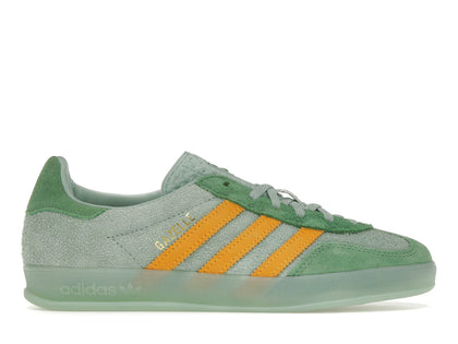 adidas Gazelle Indoor Hazy Green Crew Yellow (Women's) - authentic adidas sneakers