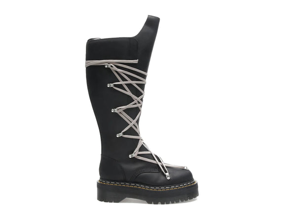 Dr. Martens 1460 DRKSHDW Quad Sole Pentalace Boot Rick Owens Black