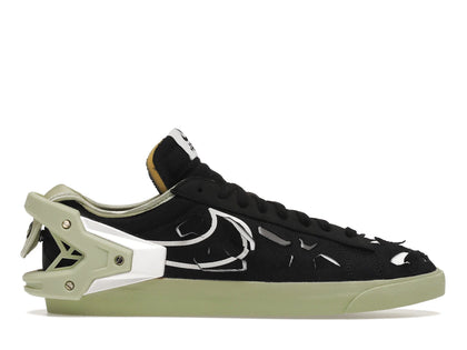 Nike Blazer Low Acronym Black Olive Aura - authentic Nike sneakers