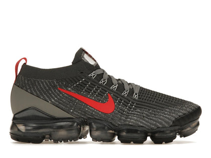 Nike Air VaporMax Flyknit 3 Grey Track Red - authentic Nike sneakers