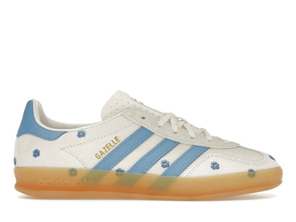 adidas Gazelle Indoor Light Blue Floral (Women's) - authentic adidas sneakers