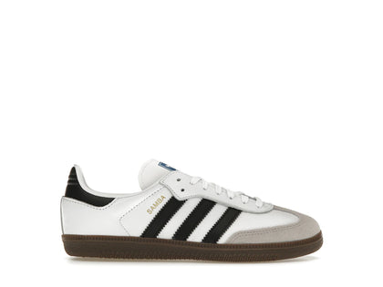 adidas Samba OG Cloud White Core Black Gum (PS) - authentic adidas sneakers