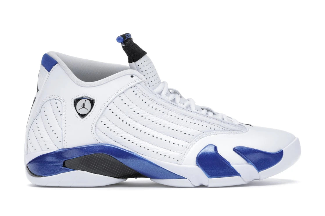 Jordan 14 Retro Weiß Hyper Royal - vue 360