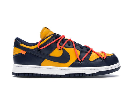 Nike Dunk Low Off-White University Gold - authentic Nike sneakers