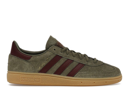 adidas Handball Spezial Focus Olive Fox Brown Gum - authentic adidas sneakers