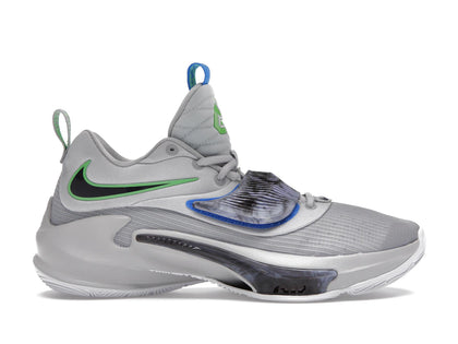 Nike Zoom Freak 3 NBA 75th Anniversary Grey Marble Lime - authentic Nike sneakers