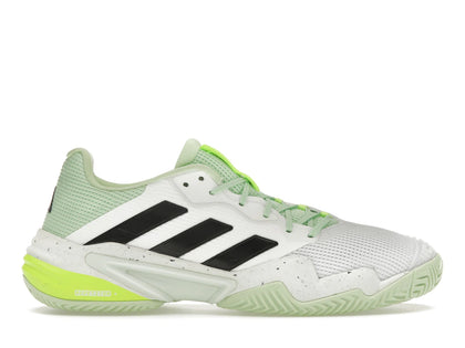 adidas Barricade 13 Cloud White Core Black Semi Green Spark - authentic adidas sneakers