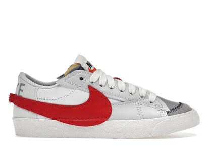 Nike Blazer Low 77 Jumbo White Photon Dust Light Smoke Grey University Red - authentic Nike sneakers