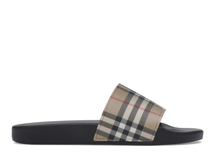 Burberry Vintage Check Slides Archive Beige - authentic Burberry sneakers