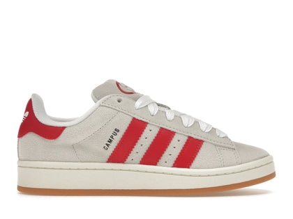 adidas Campus 00s Crystal White Better Scarlet (Women's) - authentic adidas sneakers