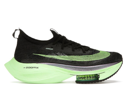 Nike Air Zoom Alphafly Next% Black Electric Green (Women's) - authentic Nike sneakers