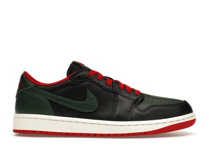 Jordan 1 Retro Low OG Gorge Green Varsity Red (Women's) - authentic Jordan sneakers