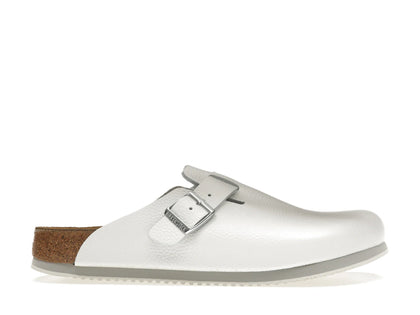 Birkenstock Boston Super Grip Leather White - authentic Birkenstock sneakers