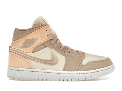 Jordan 1 Mid SE Canvas Khaki (Women's) - authentic Jordan sneakers