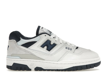 New Balance 550 White NB Navy - authentic New Balance sneakers