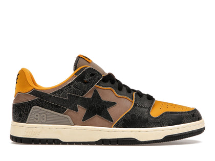 A Bathing Ape Bape SK8 Sta Vintage Black Yellow - authentic BAPE sneakers