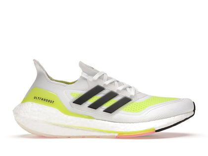 adidas Ultra Boost 21 White Solar Yellow - authentic adidas sneakers