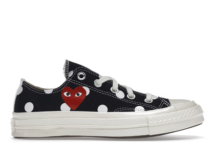 Converse Chuck Taylor All Star 70 Ox Comme des Garcons PLAY Polka Dot Black - authentic Converse sneakers