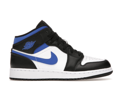 Jordan 1 Mid White Black Racer Blue (GS) - authentic Jordan sneakers