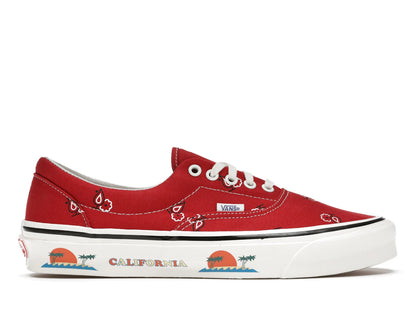 Vans OG Era Paisley Red - authentic Vans sneakers