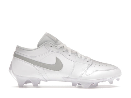 Jordan 1 Low TD Cleat White Grey Fog - authentic Jordan sneakers