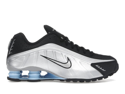 Nike Shox R4 Metallic Silver Black Psychic Blue - authentic Nike sneakers