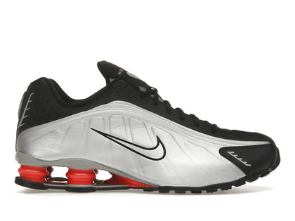 Nike Shox R4 Black Metallic Silver (2025) - authentic Nike sneakers