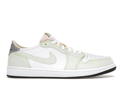 Jordan 1 Retro Low White Ghost Green Black - authentic Jordan sneakers