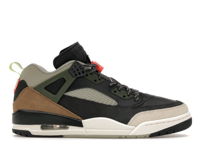 Jordan Spizike Low Anthracite Mango Cargo Khaki - authentic Jordan sneakers