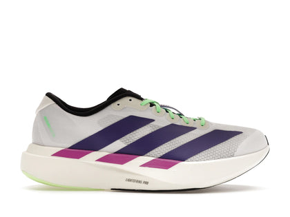adidas Adizero Evo SL White Purple Lime Burst - authentic adidas sneakers