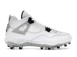 Jordan 4 Retro TD Cleat White Cement - authentic Jordan sneakers